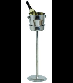 Colonna porta Secchiello in acciaio INOX