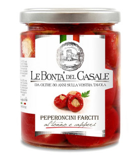 Peperoncini farciti al tonno e capperi