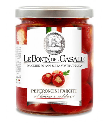 Peperoncini farciti al tonno e capperi
