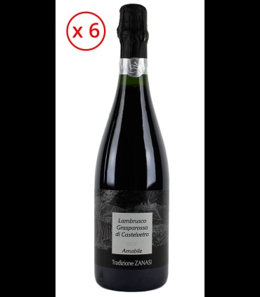 Lambrusco Grasparossa di Castelvetro DOP Frizzante Amabile - Zanasi