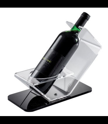 Portabottiglia vino in plexiglass trasparente