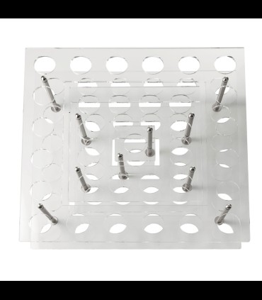 Cantina a parete 33 posti in plexiglass trasparente