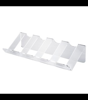 Portabottiglia da tavolo 4 posti in plexiglass trasparente