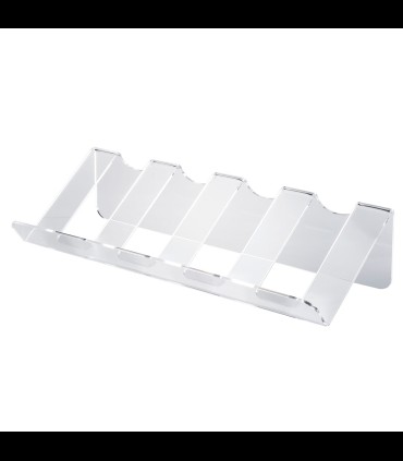 Portabottiglia da tavolo 4 posti in plexiglass trasparente