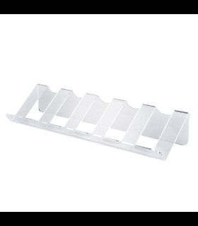 Portabottiglia da tavolo 5 posti in plexiglass trasparente