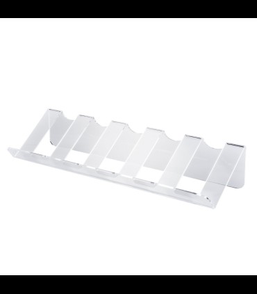 Portabottiglia da tavolo 5 posti in plexiglass trasparente