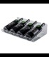 Bottle holder table 4-seat in transparent plexiglass