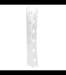 Portabottiglia a parete 6 posti in plexiglass trasparente