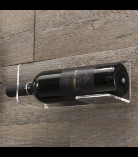 The bottle holder to the wall 1 place of transparent plexiglass