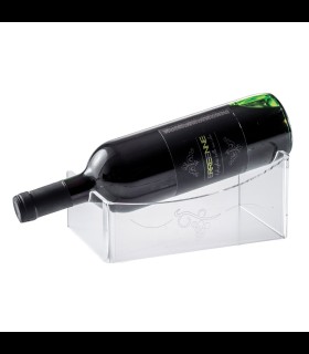 Bottle holder table 1-place of transparent plexiglass