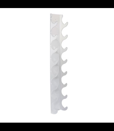The bottle holder to the wall with 8 seats in transparent plexiglass