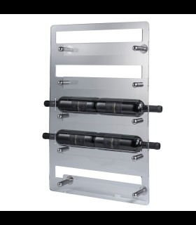 Wine cellar wall 10 seats in transparent plexiglass