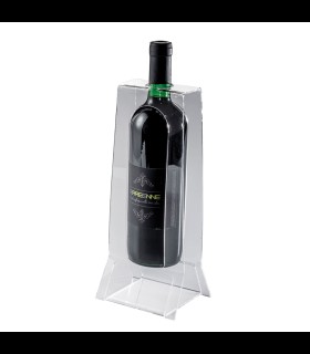 Bottle holder table 1-place of transparent plexiglass