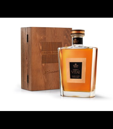 Grappa Riserva Vitae Grignolino e Ruché 70cl con cassetta in legno - Mazzetti