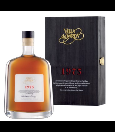 1975 Distillato Stravecchio di Vino in confezione di legno 70 cl - Villa de Varda
