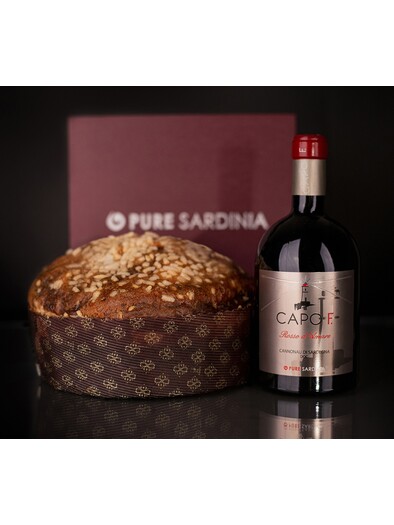 Panettone al CAPO F Cannonau e prugne 1 Kg - Pure Sardinia