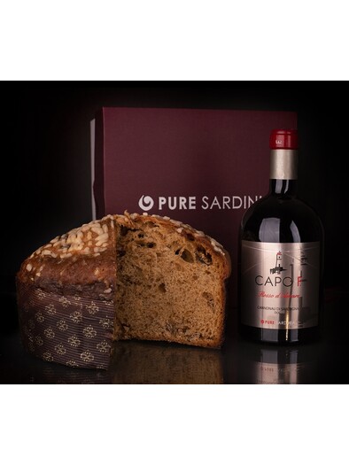Panettone al CAPO F Cannonau e prugne 1 Kg - Pure Sardinia