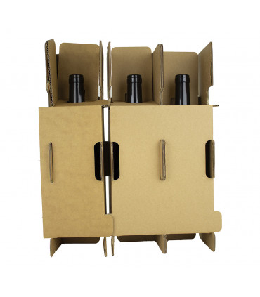 Boxes for shipping approved wine bottles