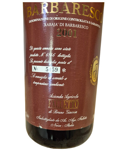 Barbaresco Rabajà Riserva DOCG 2001 - Bruno Giacosa