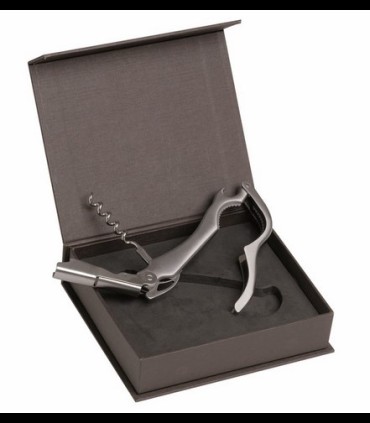 Corkscrew professional stainless steel DOUBLE LEVER with cut capsule