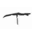 Corkscrew for the Sommelier of the steel Double-lock (black)