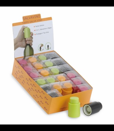 Set 24 tappi salva vino luxe
