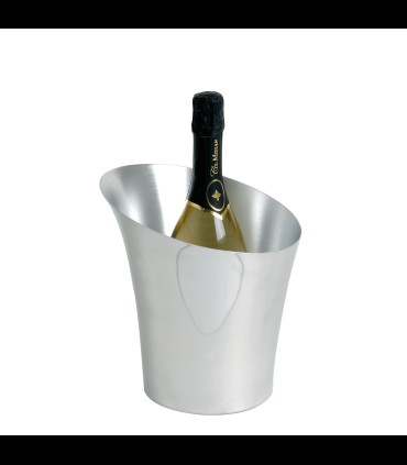 Bucket Elipse door ice in aluminium, polished