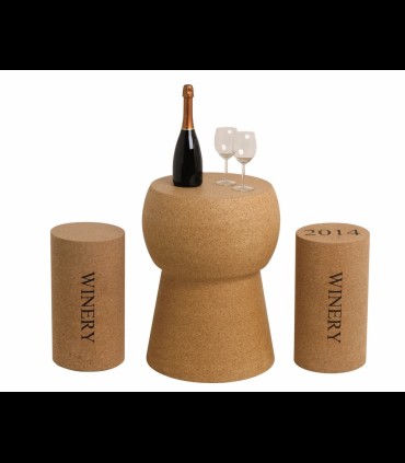 Tappone XXL e sgabelli in sughero