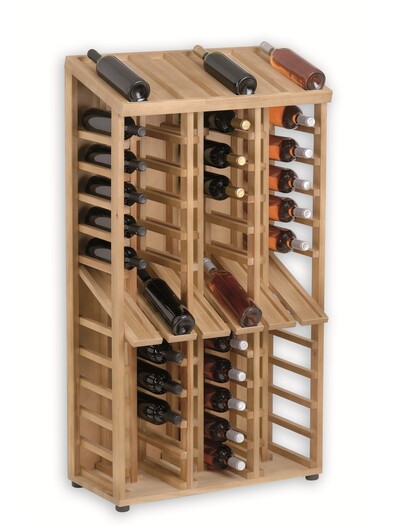 Cantinetta in pino massello per 72 bottiglie di vino