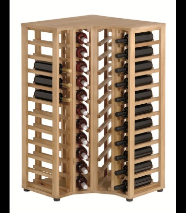 Wine cellar in solid pine for 44 bottles of wine included
