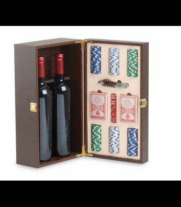 Cassetta Legno Poker 2 bottiglie